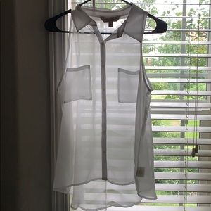 White sleeveless women’s blouse